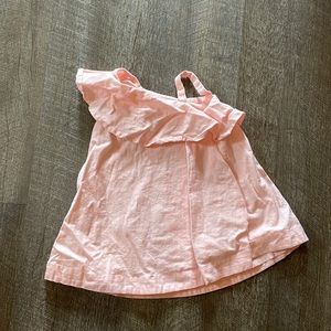 HOPE & HENRY
Pink One Shoulder Flounce Dress 6-12M